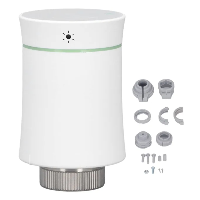 Valvula termostato inteligente. Conexion con Alexa. Blanco. Marca Tuya