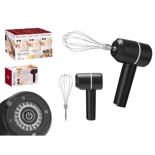 Kinvara Batidora electrica de varilla 20w bateria recargable 3 veloc.